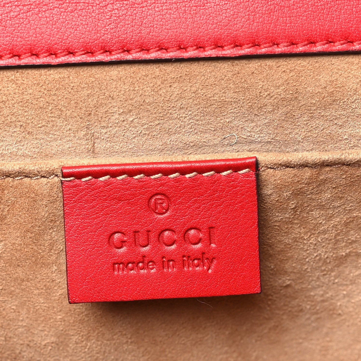 Calfskin Studded Small Padlock Shoulder Bag Hibiscus Red