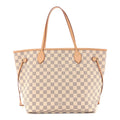 Damier Azur Neo Neverfull MM Rose Ballerine