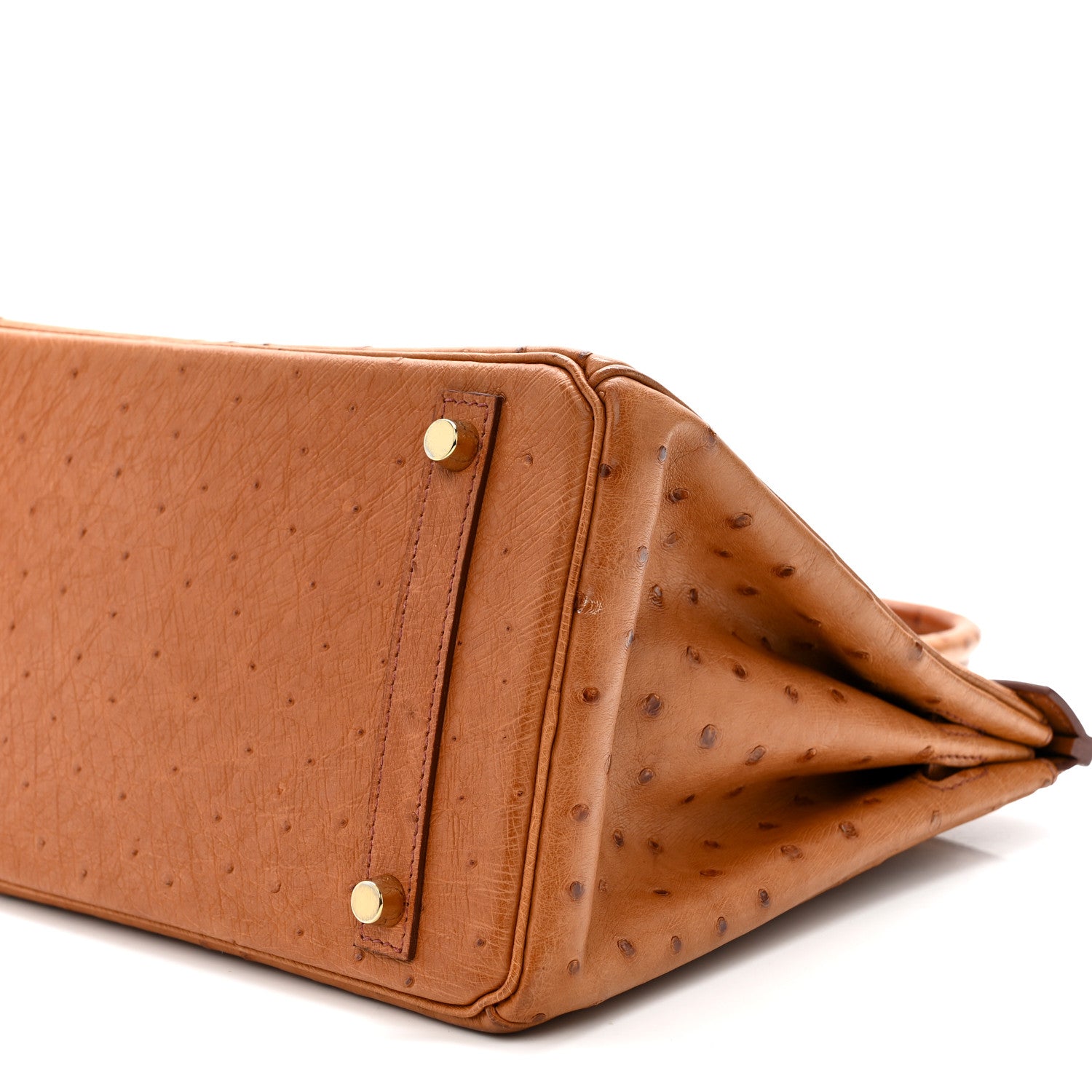Ostrich Birkin 30 Cognac