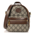 GG Supreme Monogram Azalea Calfskin Retro Interlocking G Multi-Function Bag Beige Ebony Brown Sugar