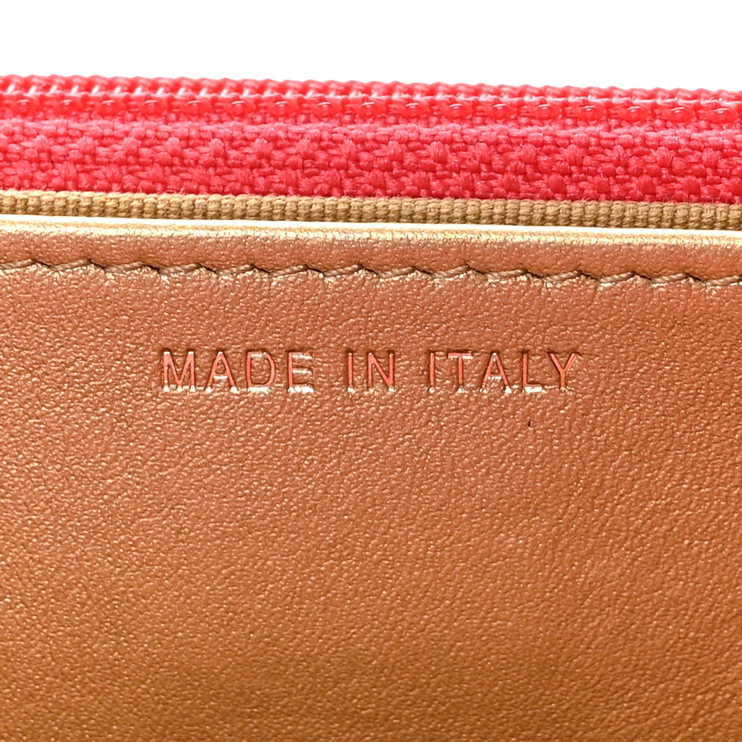 Lambskin Quilted CC Pearl Crush Wallet on Chain WOC Red