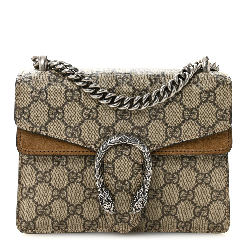 GG Supreme Monogram Mini Dionysus Shoulder Bag Taupe