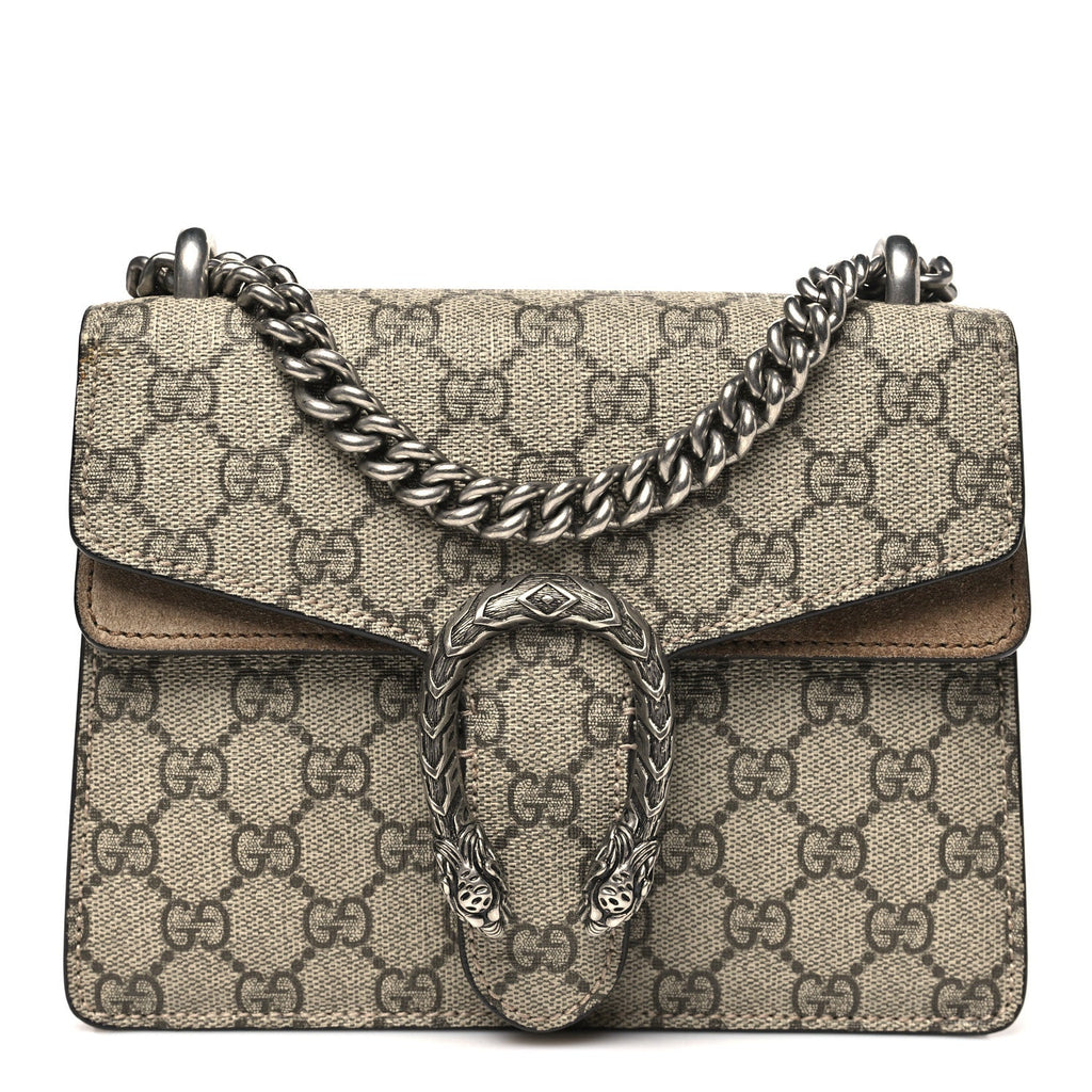 GG Supreme Monogram Mini Dionysus Shoulder Bag Taupe