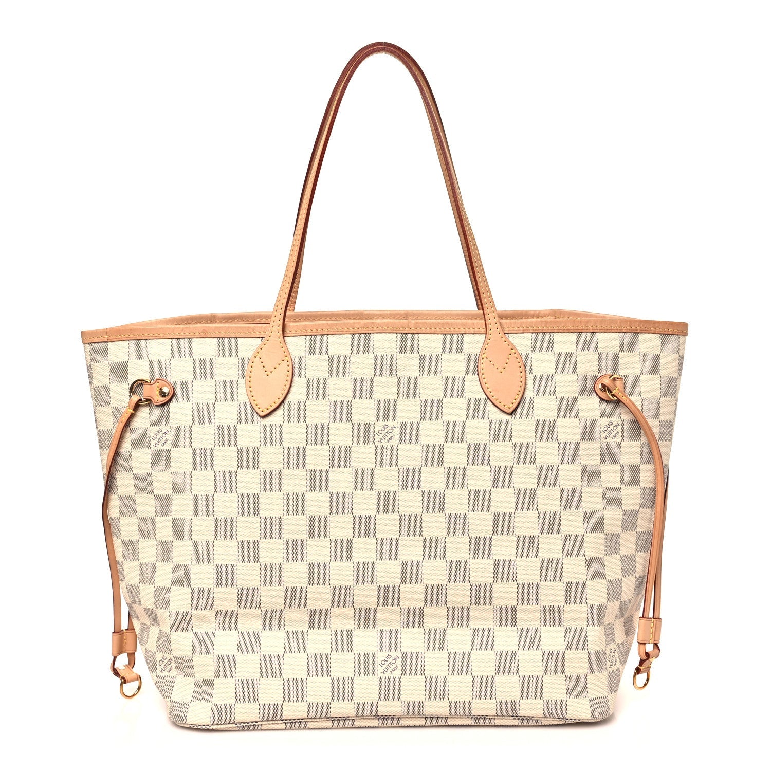 Damier Azur Neo Neverfull MM Rose Ballerine