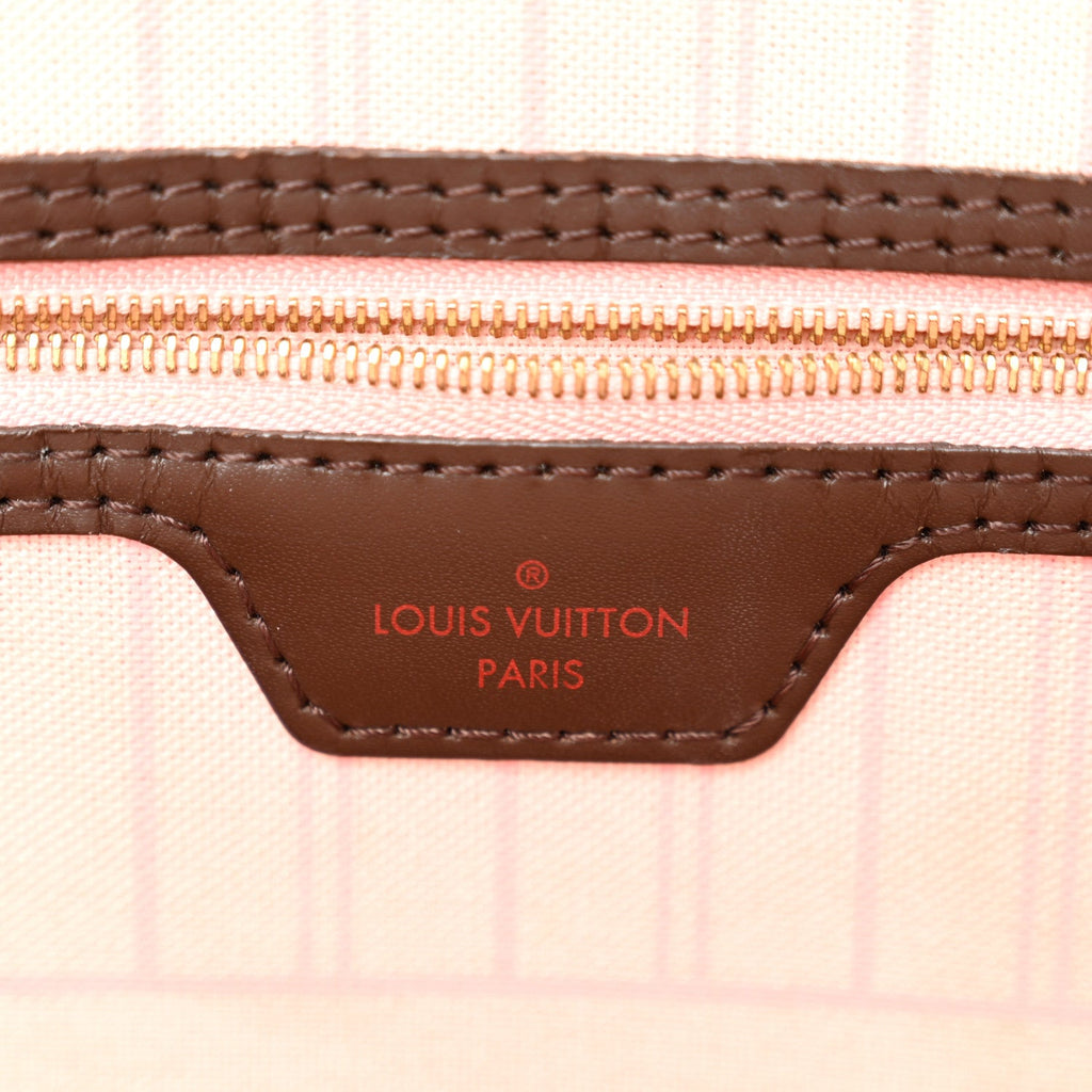 Damier Ebene Neo Neverfull MM Rose Ballerine