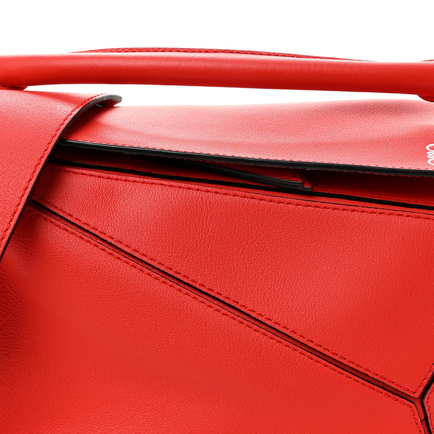 Calfskin Small Puzzle Bag Scarlet