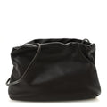 Grained Calfskin Bourse Clutch Dark Brown