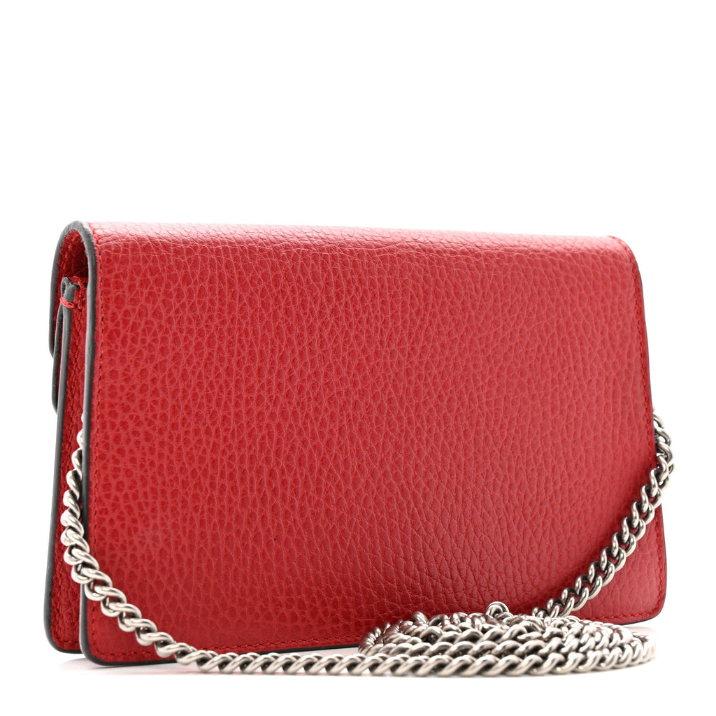 Calfskin Super Mini Dionysus Shoulder Bag Hibiscus Red