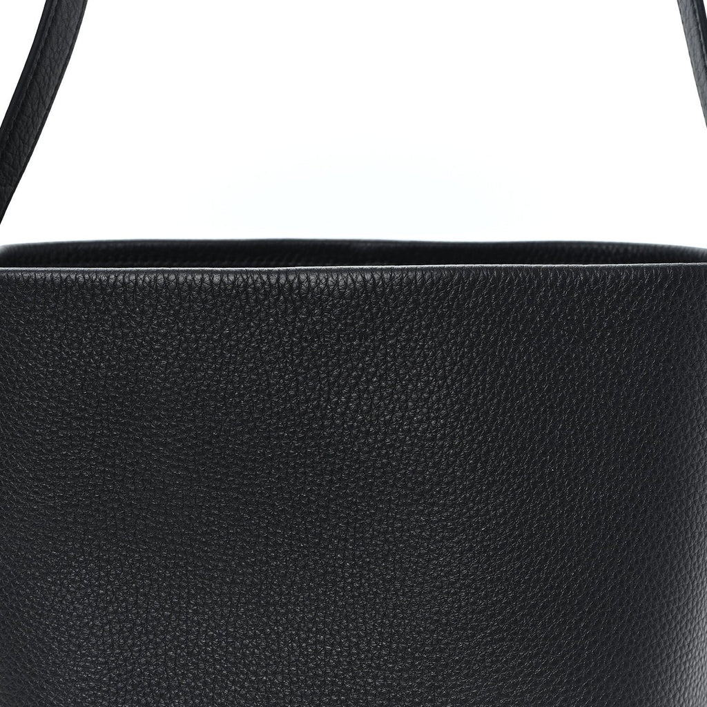 Grained Calfskin Medium N/S Park Tote Black