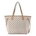 Damier Azur Neo Neverfull MM Rose Ballerine