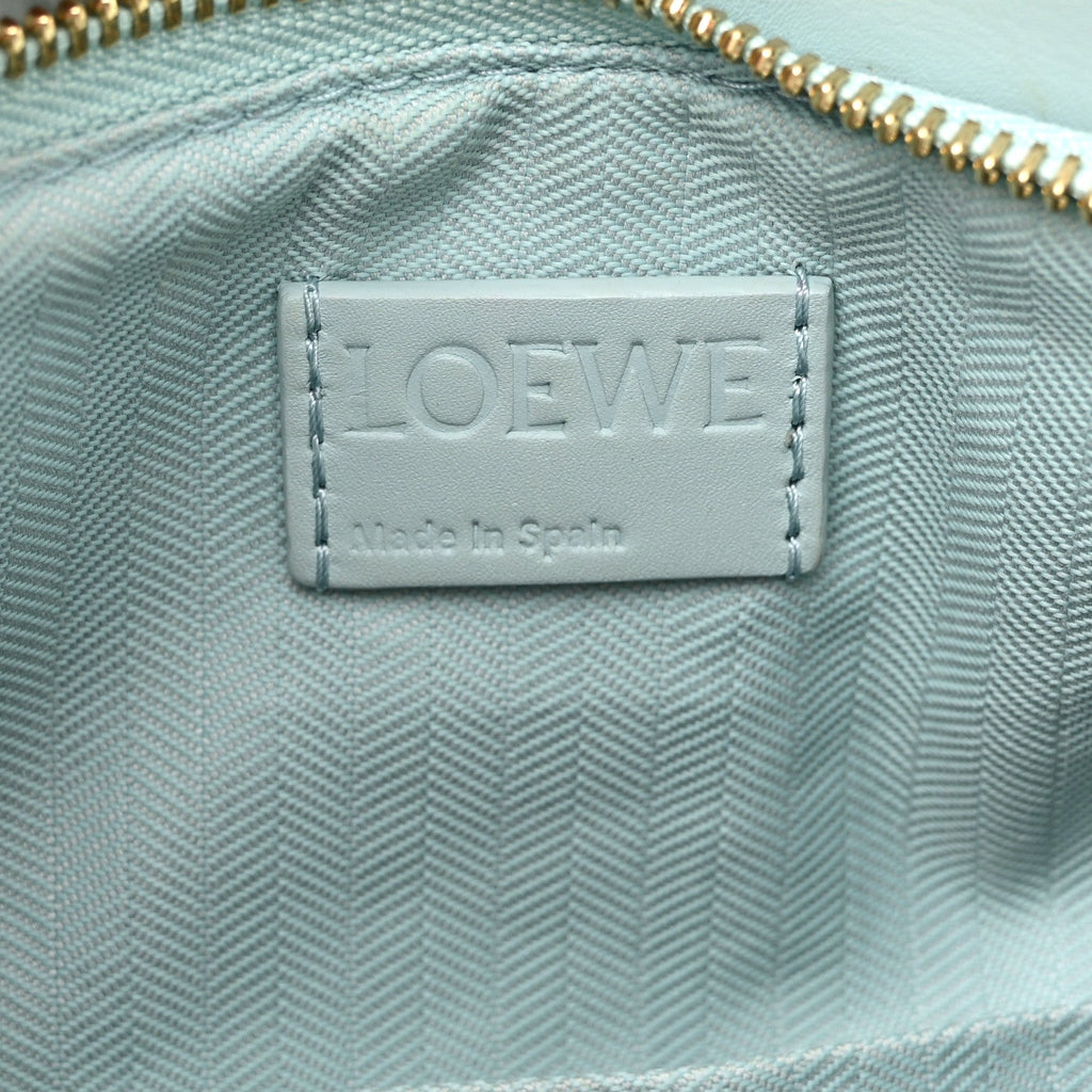 Grained Calfskin Small Puzzle Bag Aquamarine