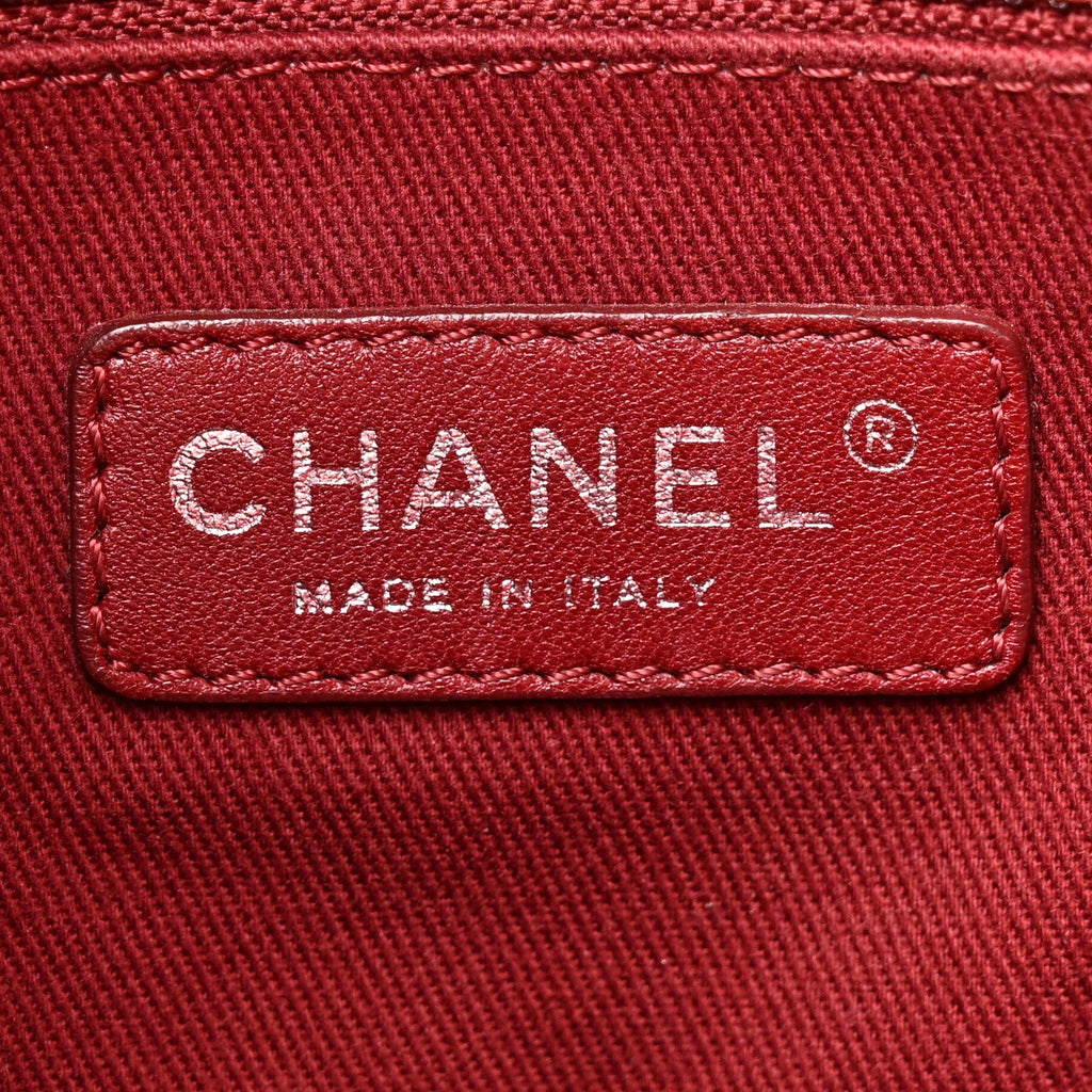 Canvas Mini Deauville Tote Red