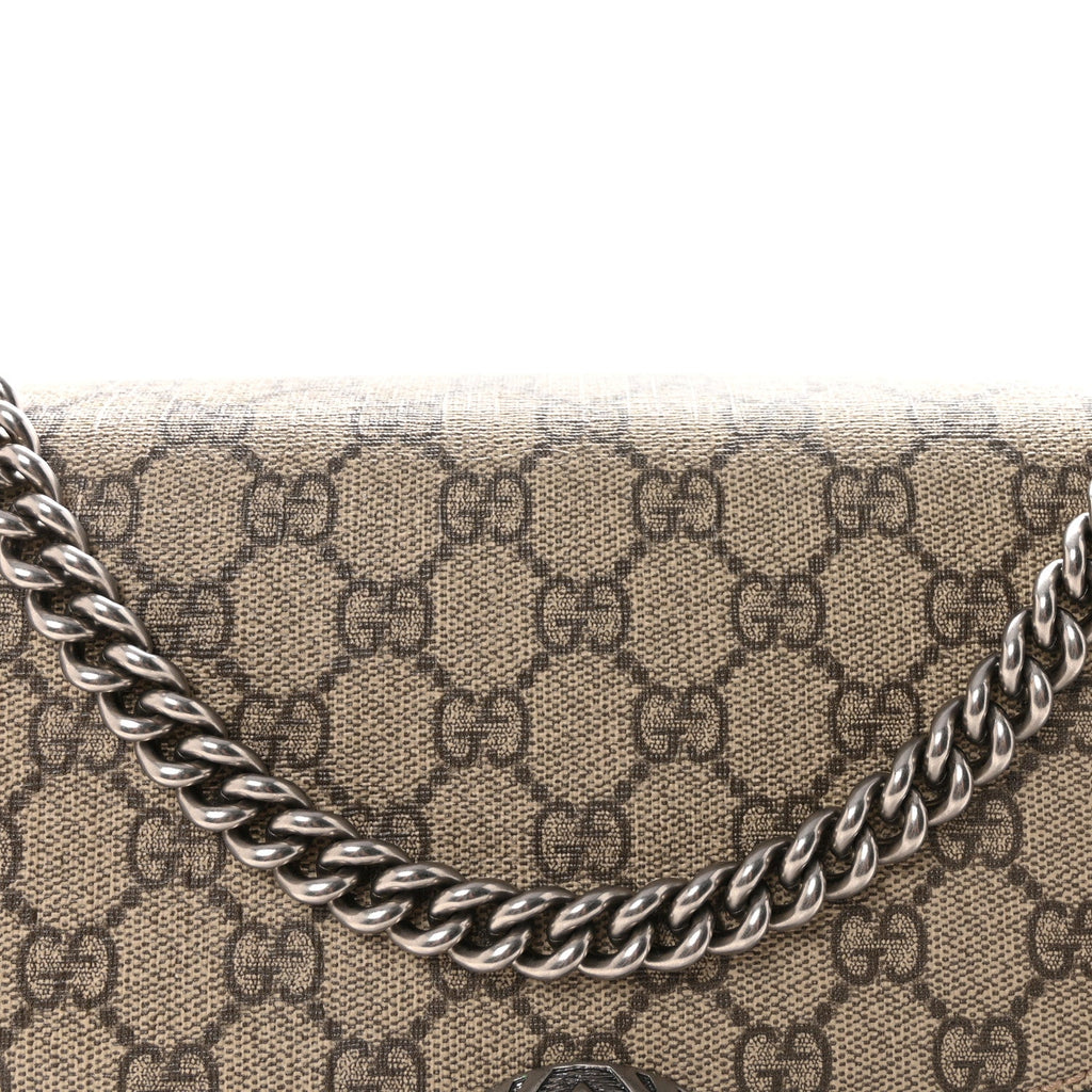 GG Supreme Monogram Medium Dionysus Shoulder Bag Taupe