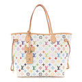 LV X TM Monogram Multicolor Neverfull MM White
