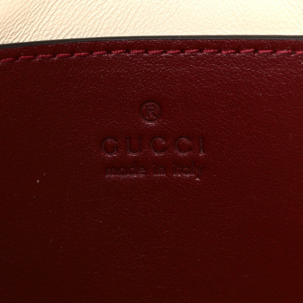 Calfskin Matelasse Mini GG Marmont Shoulder Bag Rosso Ancora