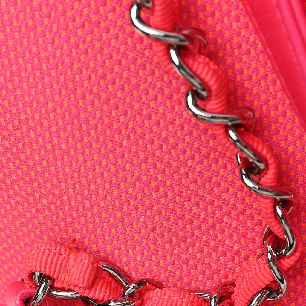 Canvas Mini Deauville Tote Pink Orange