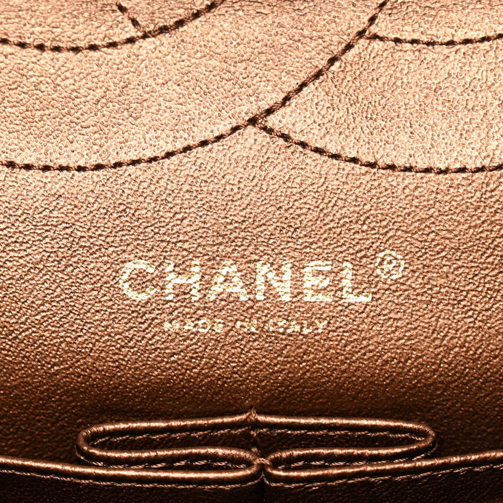Metallic Aged Calfskin Quilted 2.55 Reissue 226 Flap Bronze