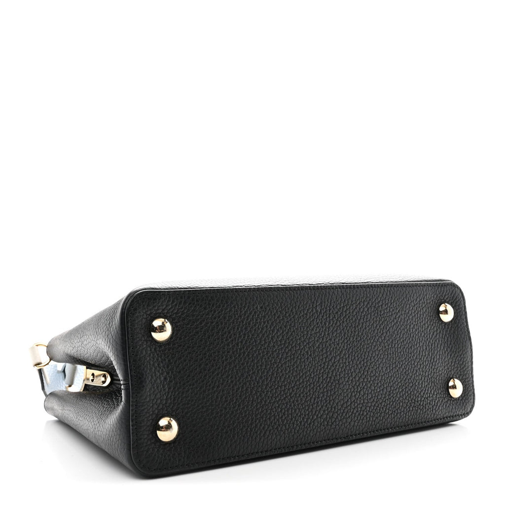 Taurillon Capucines MM Black Blue White
