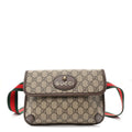 GG Supreme Monogram Neo Vintage Web Belt Bag Brown