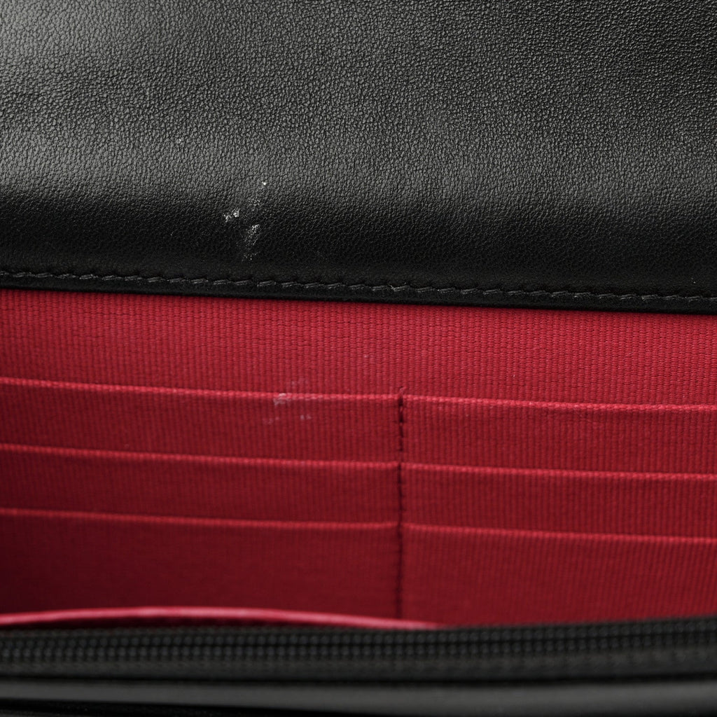 Lambskin Quilted Chanel 19 Wallet On Chain WOC Black