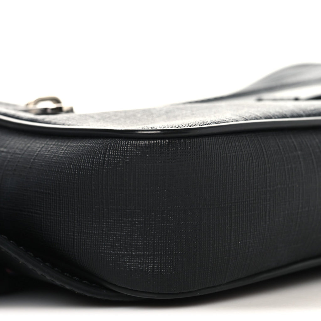 Soft GG Supreme Monogram Web Belt Bag Black Grey