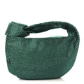 Crystal Embellished Satin Mini Hotfix Jodie Emerald