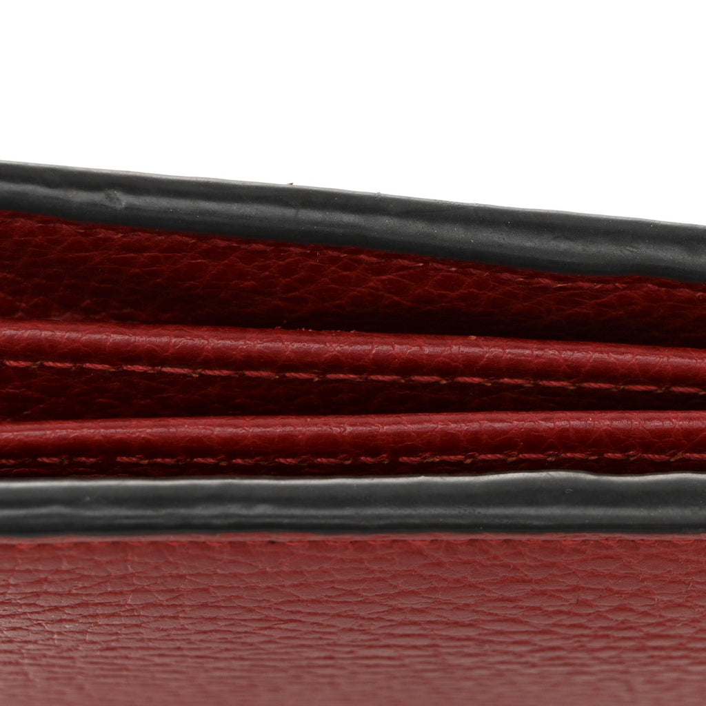 Calfskin Mini Dionysus Chain Wallet Hibiscus Red