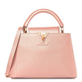 Metallic Taurillon Capucines BB Pearly Pink