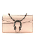 Metallic Calfskin Super Mini Dionysus Shoulder Bag Rose Gold