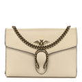 Calfskin Garden Dionysus Chain Wallet Off White